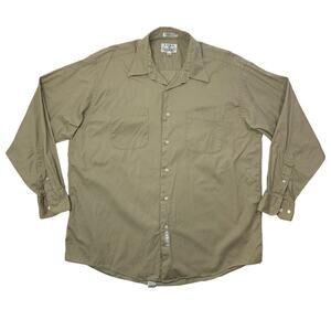 Vintage Enro Shirt Mens 17 Stone Combed Cotton French Twill Button Up Pockets